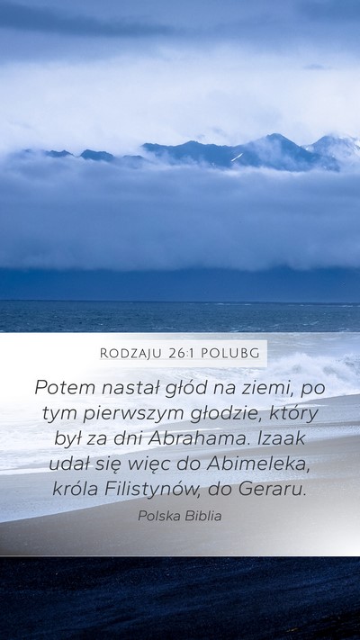 Rodzaju 26:1 POLUBG Bible Verse Image