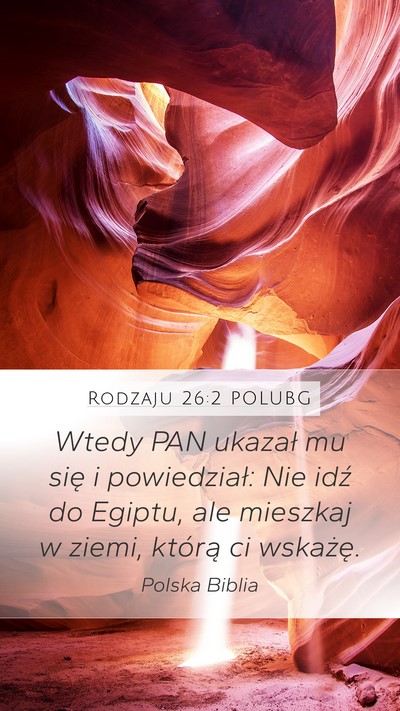 Rodzaju 26:2 POLUBG Bible Verse Image