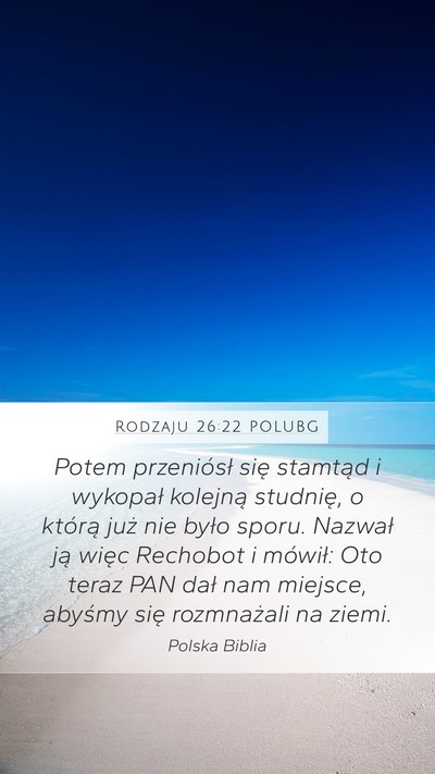 Rodzaju 26:22 POLUBG Bible Verse Image