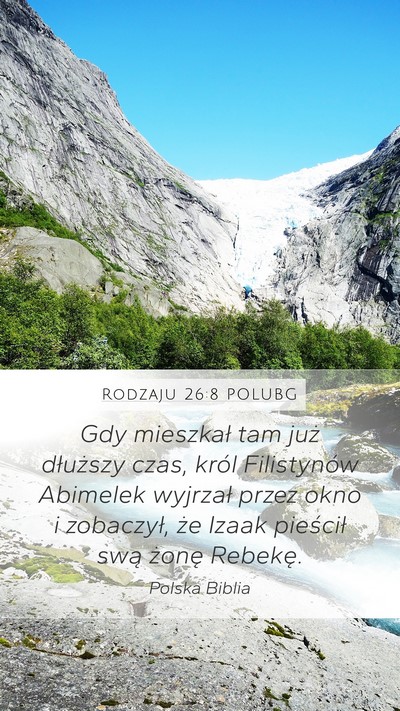 Rodzaju 26:8 POLUBG Bible Verse Image