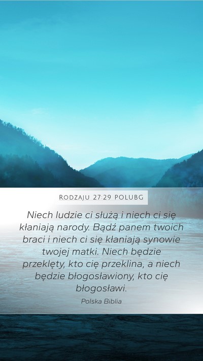 Rodzaju 27:29 POLUBG Bible Verse Image