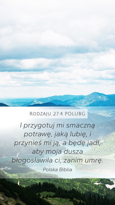 Rodzaju 27:4 POLUBG Bible Verse Image