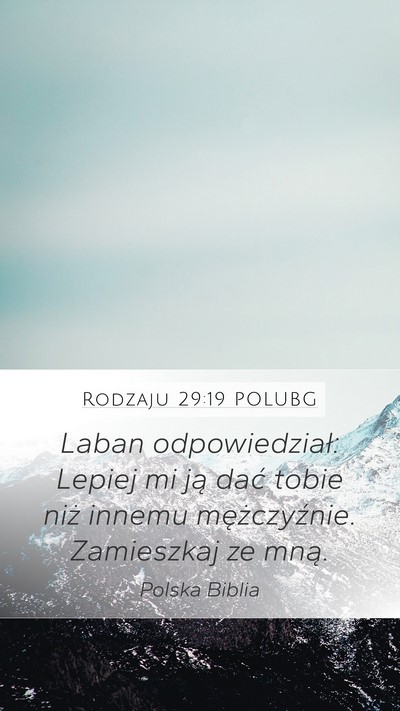 Rodzaju 29:19 POLUBG Bible Verse Image