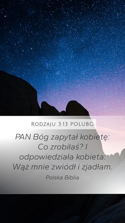 Rodzaju 3:13 POLUBG Bible Verse Image