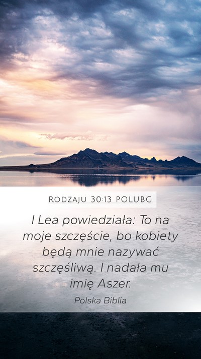 Rodzaju 30:13 POLUBG Bible Verse Image