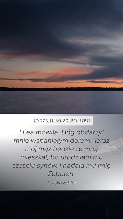 Rodzaju 30:20 POLUBG Bible Verse Image