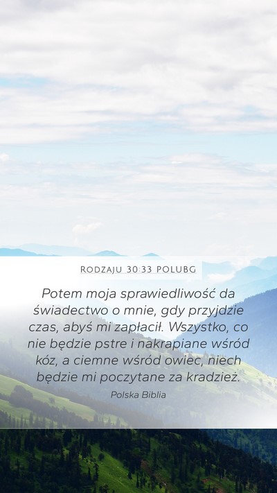 Rodzaju 30:33 POLUBG Bible Verse Image
