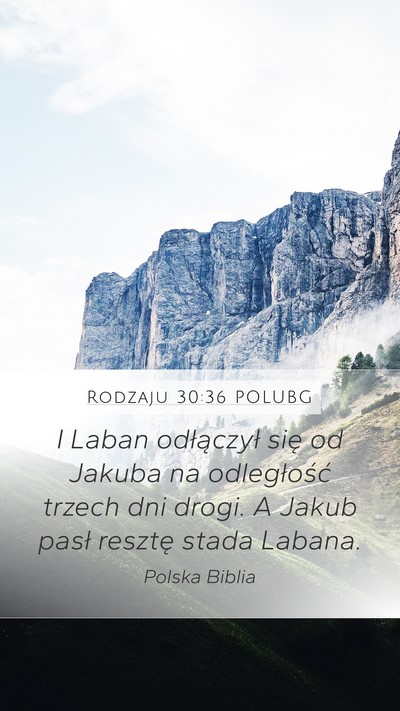 Rodzaju 30:36 POLUBG Bible Verse Image