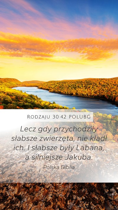 Rodzaju 30:42 POLUBG Mobile Phone Wallpaper - Lecz gdy przychodziły słabsze zwierzęta, nie - Mobile Bible Verse Wallpaper