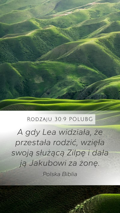 Rodzaju 30:9 POLUBG Bible Verse Image