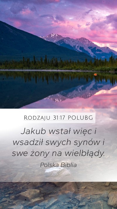Rodzaju 31:17 POLUBG Bible Verse Image