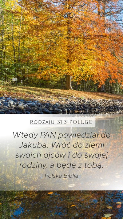 Rodzaju 31:3 POLUBG Bible Verse Image