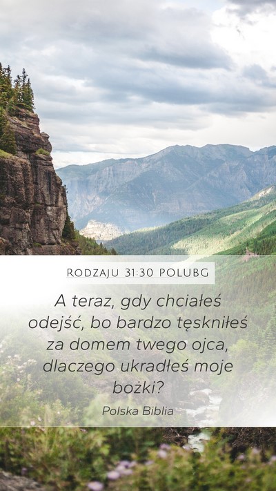 Rodzaju 31:30 POLUBG Bible Verse Image