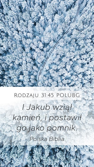 Rodzaju 31:45 POLUBG Bible Verse Image