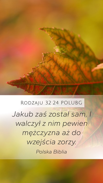Rodzaju 32:24 POLUBG Bible Verse Image
