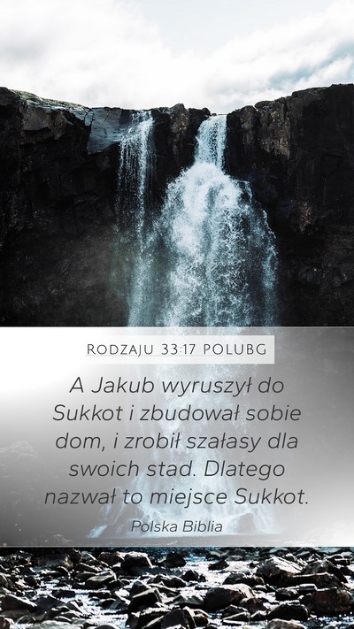 Rodzaju 33:17 POLUBG Bible Verse Image