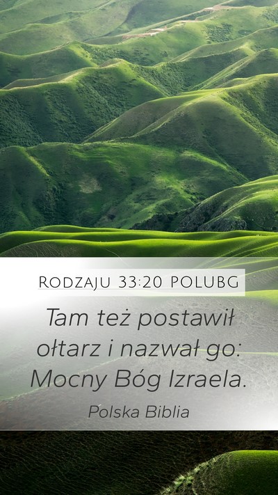 Rodzaju 33:20 POLUBG Bible Verse Image