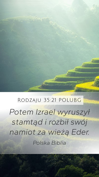 Rodzaju 35:21 POLUBG Bible Verse Image