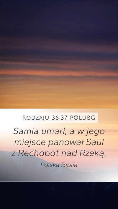 Rodzaju 36:37 POLUBG Bible Verse Image