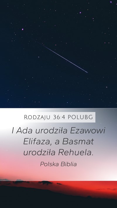 Rodzaju 36:4 POLUBG Bible Verse Image