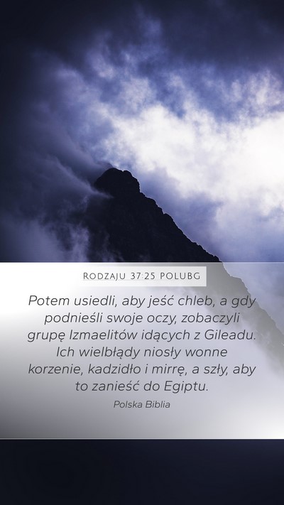 Rodzaju 37:25 POLUBG Bible Verse Image
