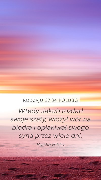 Rodzaju 37:34 POLUBG Bible Verse Image