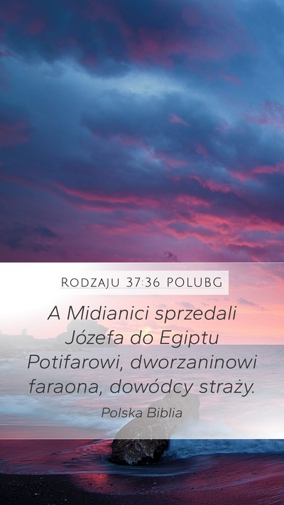 Rodzaju 37:36 POLUBG Bible Verse Image
