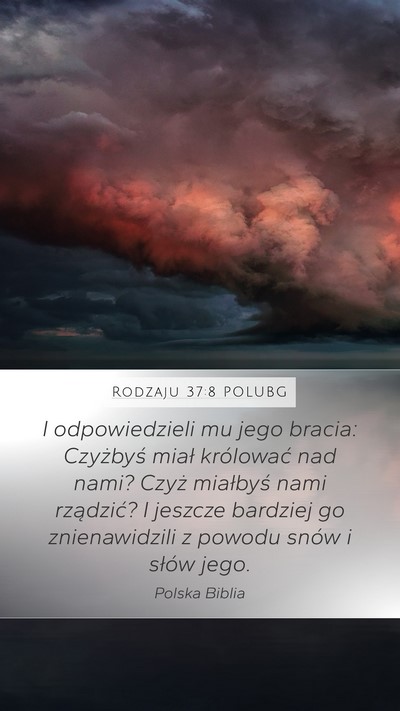 Rodzaju 37:8 POLUBG Bible Verse Image