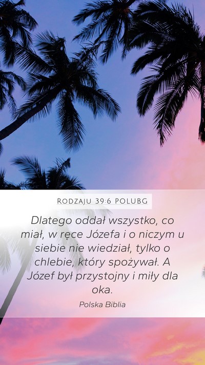 Rodzaju 39:6 POLUBG Bible Verse Image