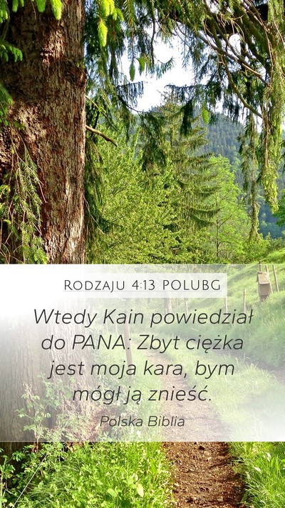 Rodzaju 4:13 POLUBG Mobile Phone Wallpaper - Wtedy Kain powiedział do PANA: Zbyt ciężka - Mobile Bible Verse Wallpaper