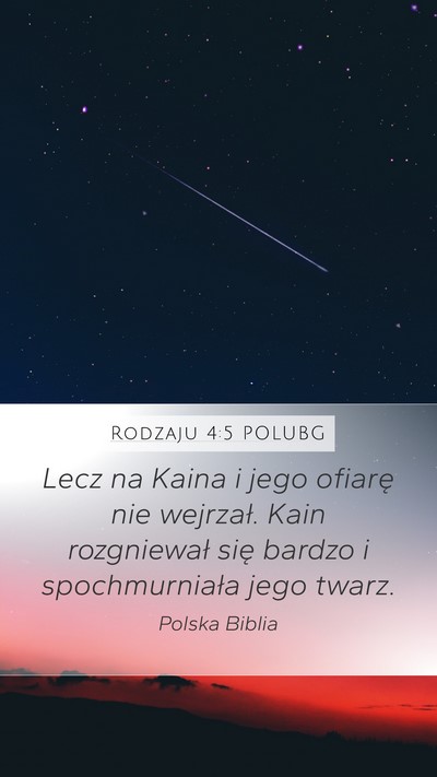 Rodzaju 4:5 POLUBG Bible Verse Image