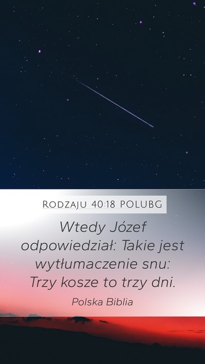 Rodzaju 40:18 POLUBG Bible Verse Image
