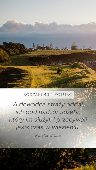 Rodzaju 40:4 POLUBG Bible Verse Image