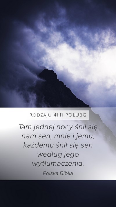 Rodzaju 41:11 POLUBG Bible Verse Image