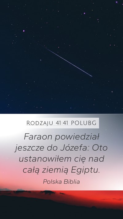 Rodzaju 41:41 POLUBG Bible Verse Image