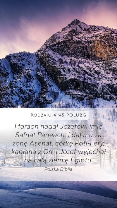 Rodzaju 41:45 POLUBG Bible Verse Image