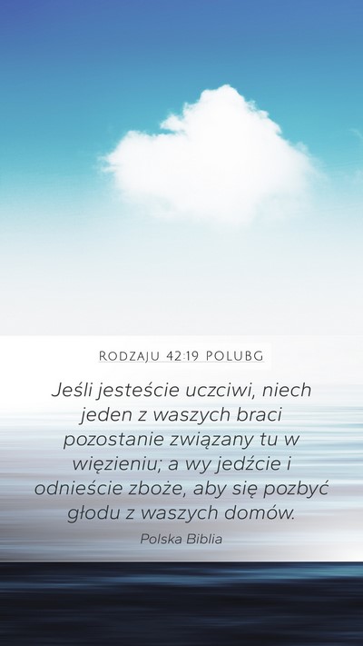 Rodzaju 42:19 POLUBG Bible Verse Image