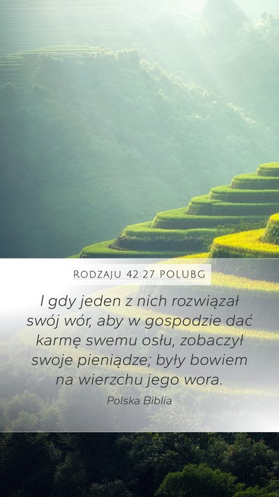 Rodzaju 42:27 POLUBG Bible Verse Image