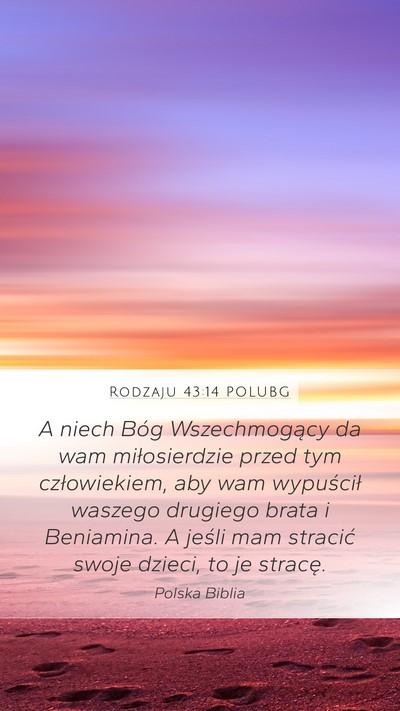 Rodzaju 43:14 POLUBG Bible Verse Image