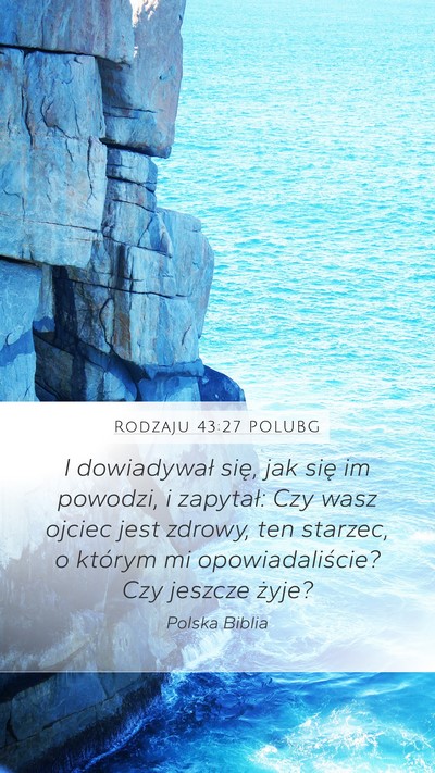 Rodzaju 43:27 POLUBG Bible Verse Image