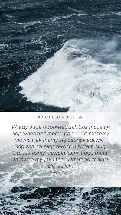 Rodzaju 44:16 POLUBG Bible Verse Image