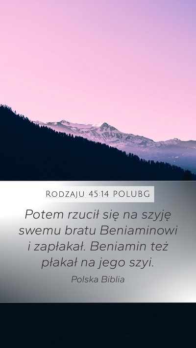 Rodzaju 45:14 POLUBG Bible Verse Image