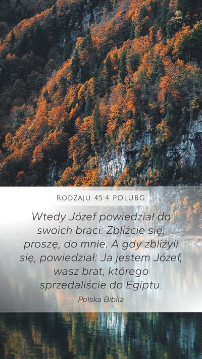 Rodzaju 45:4 POLUBG Bible Verse Image