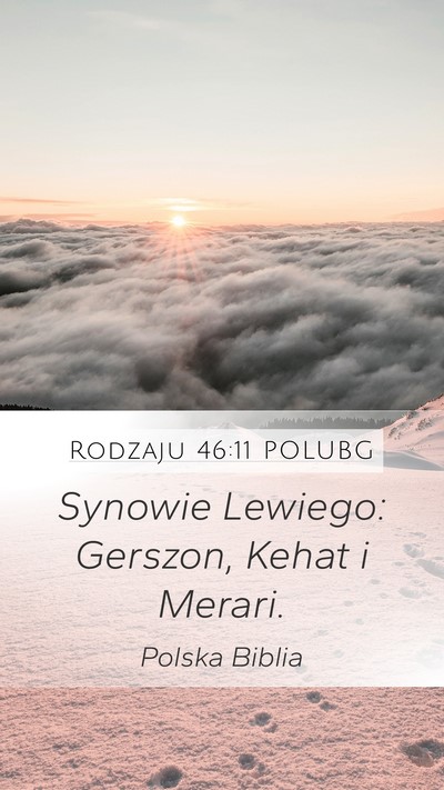 Rodzaju 46:11 POLUBG Bible Verse Image