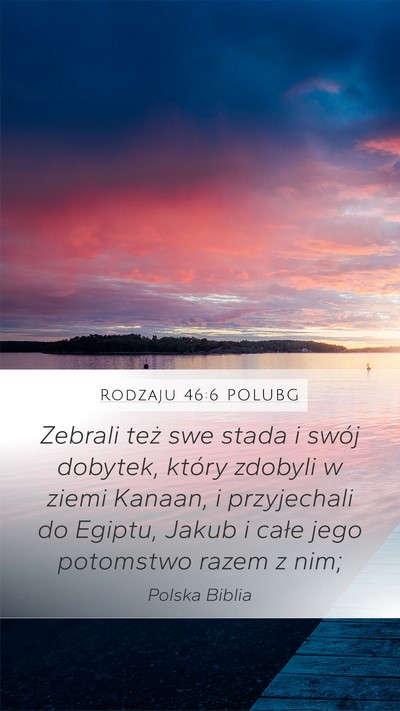 Rodzaju 46:6 POLUBG Bible Verse Image