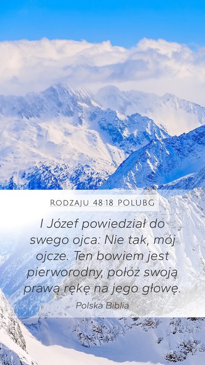 Rodzaju 48:18 POLUBG Bible Verse Image