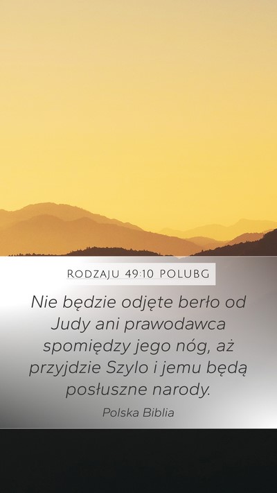 Rodzaju 49:10 POLUBG Bible Verse Image