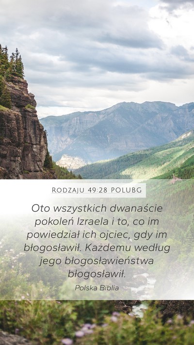Rodzaju 49:28 POLUBG Bible Verse Image