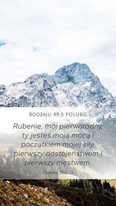 Rodzaju 49:3 POLUBG Bible Verse Image