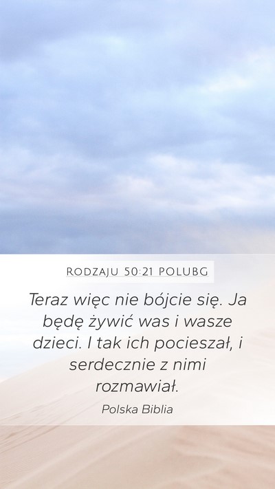 Rodzaju 50:21 POLUBG Bible Verse Image